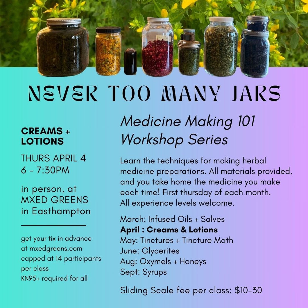 Never Too Many Jars! April 2024: Creams + Lotions