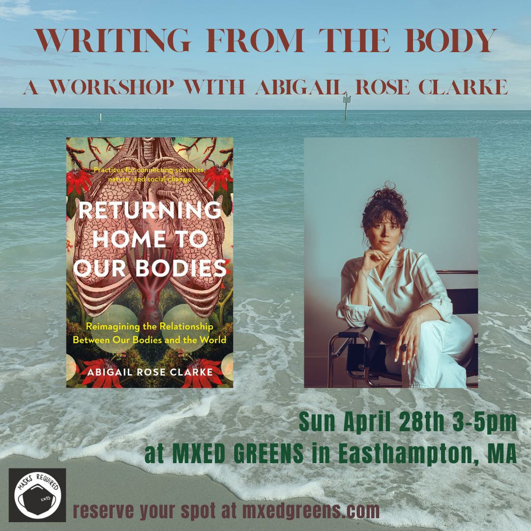 Writing from the Body - workshop with Abigail Rose Clarke