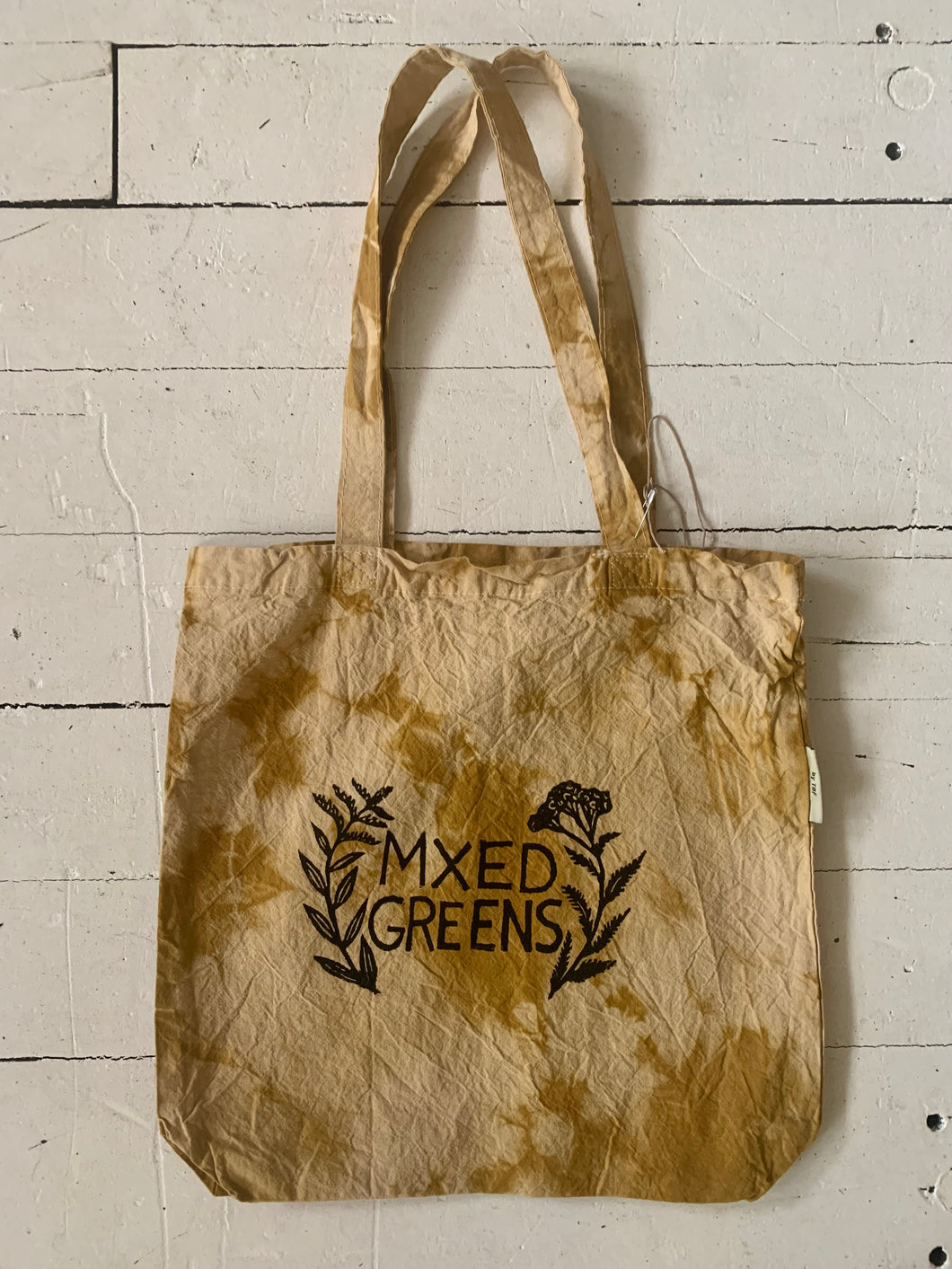MXED GREENS tote bags