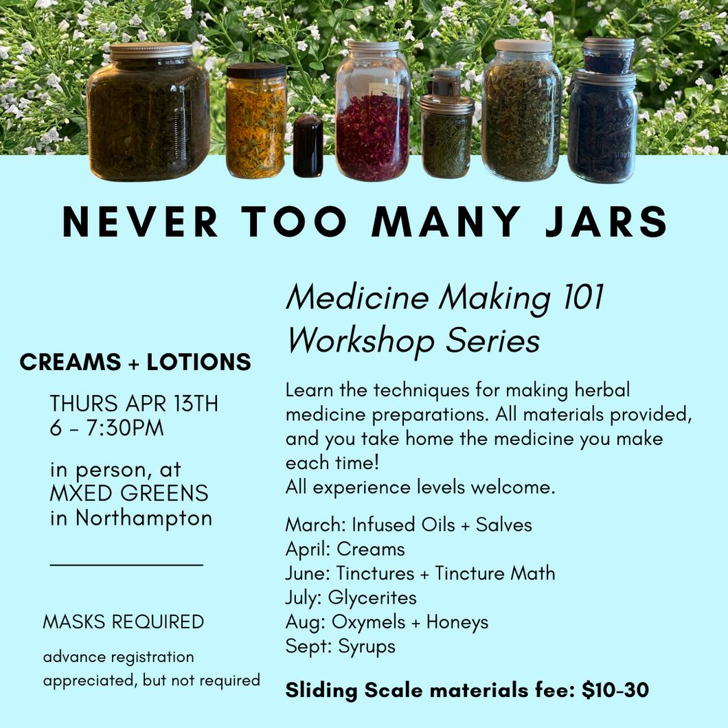 Never Too Many Jars! Creams + Lotions